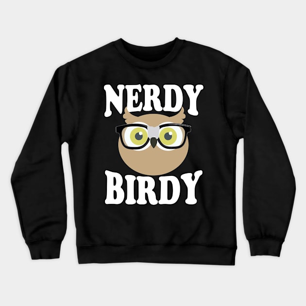 Nerdy Birdie Crewneck Sweatshirt by thingsandthings